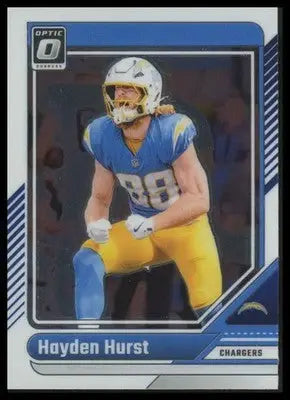 Hayden Hurst 2024 Donruss Optic #110 Los Angeles Chargers