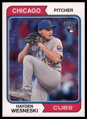 Hayden Wesneski Rookie 2023 Topps Heritage #180 Chicago Cubs - Baseball Card Single