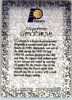 Haywoode Workman - 1994-95 NBA Hoops Gold Mine - #438 - Basketball - Basketball Card Single
