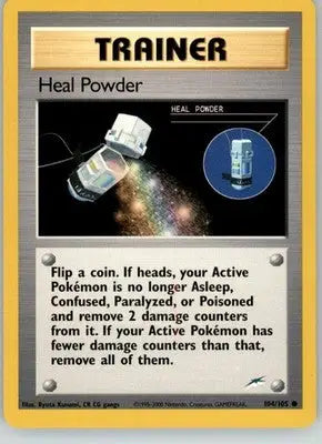 Heal Powder - Neo Destiny - 104/105 - Unlimited LP Pokemon - Pokémon Card Single