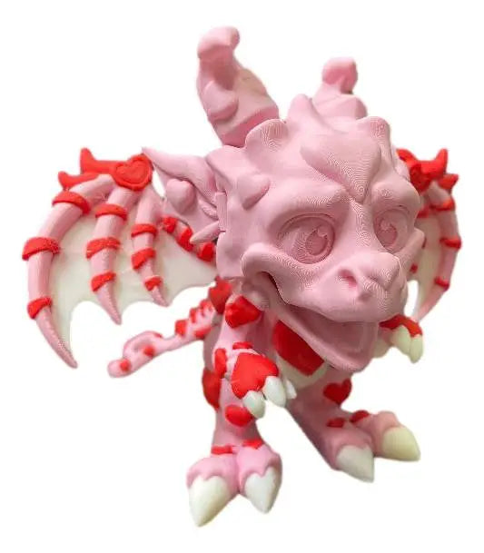 Heartbreaker Dragon – Fully Articulated 3D Printed Valentine Dragon