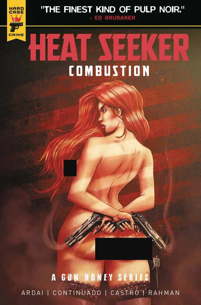 Comic book cover for Heat Seeker Gun Honey Series #2 featuring nude figure with pistols