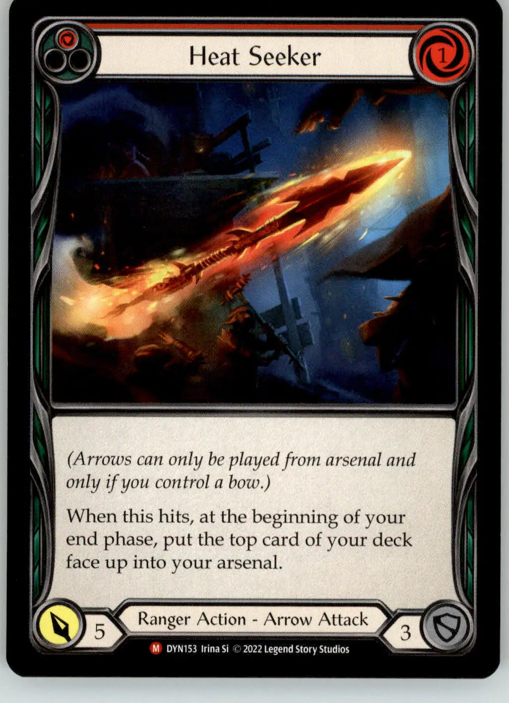 Heat Seeker - Dynasty - DYN153 - NM Flesh and Blood - TCG Card Single