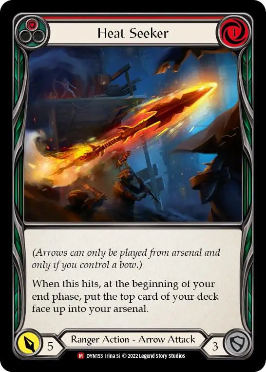 Heat Seeker - Dynasty - DYN153 - NM Flesh and Blood - TCG Card Single