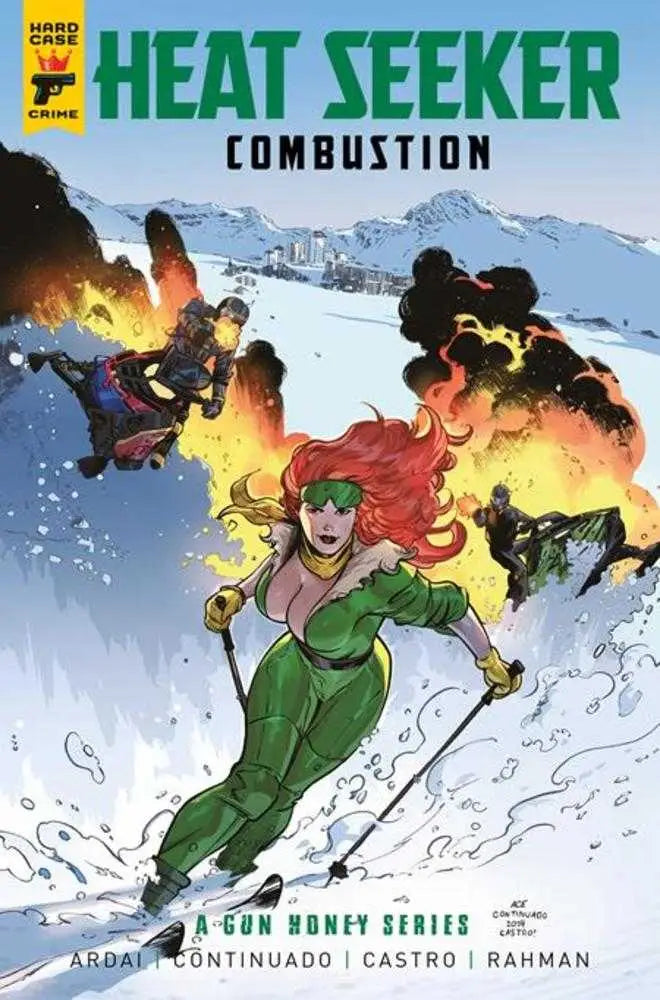 Comic book cover of Heat Seeker Gun Honey Series TPB Volume 02 Combustion Reg Edition featuring acclaimed Gun Honey comics