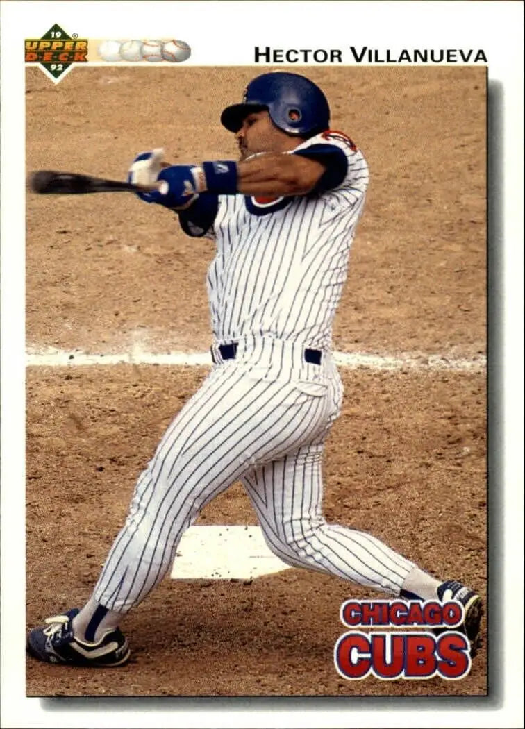 Hector Villanueva 1992 Upper Deck MLB #102 Baseball Card Chicago Cubs - Baseball Card Single