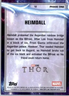 Heimdall - 2025 Topps Chrome Marvel Studios - #12 - Non_sport - Non-Sports Card Single