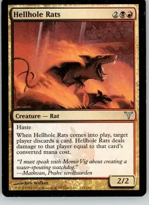 Hellhole Rats - Dissension - 113 - MP Magic: The Gathering - Magic Card Single