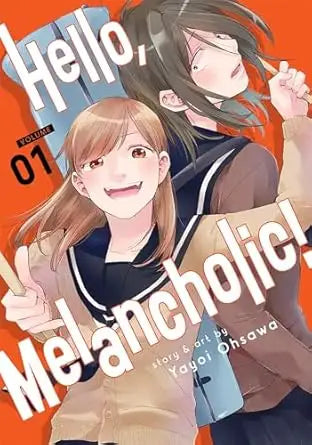 Manga cover art for Hello Melancholic Graphic Novel Volume 01 featuring high school yuri manga