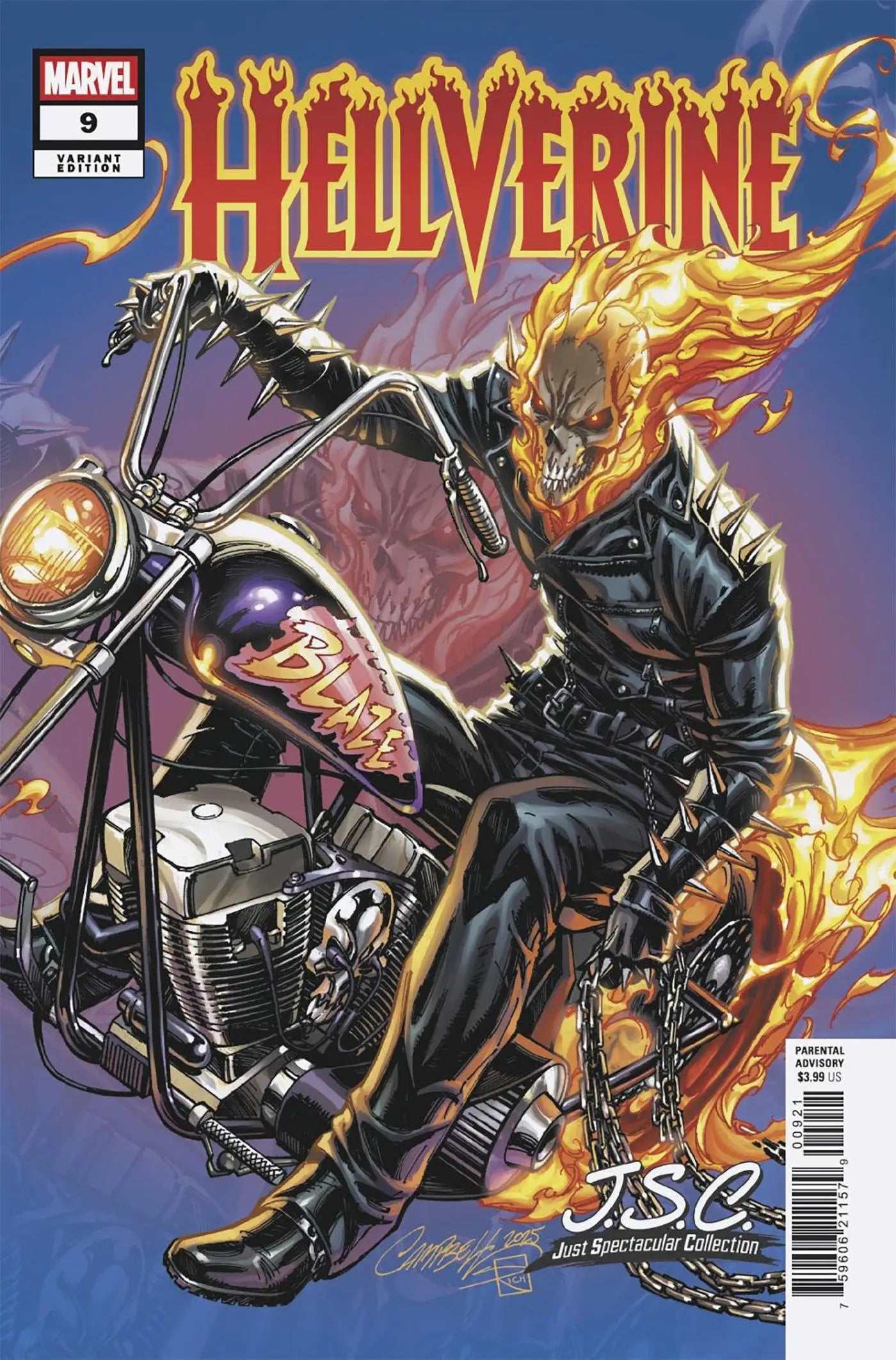 Hellverine #9 J. Scott Campbell Just Spectacular Collection Variant - Comic Book
