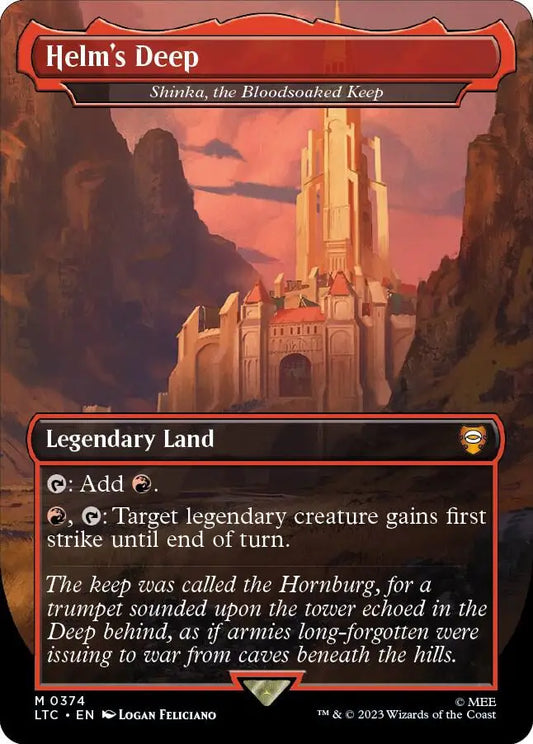 Helm’s Deep - Shinka the Bloodsoaked Keep [The Lord of the Rings: Tales of Middle-Earth Commander] - Magic Card Single