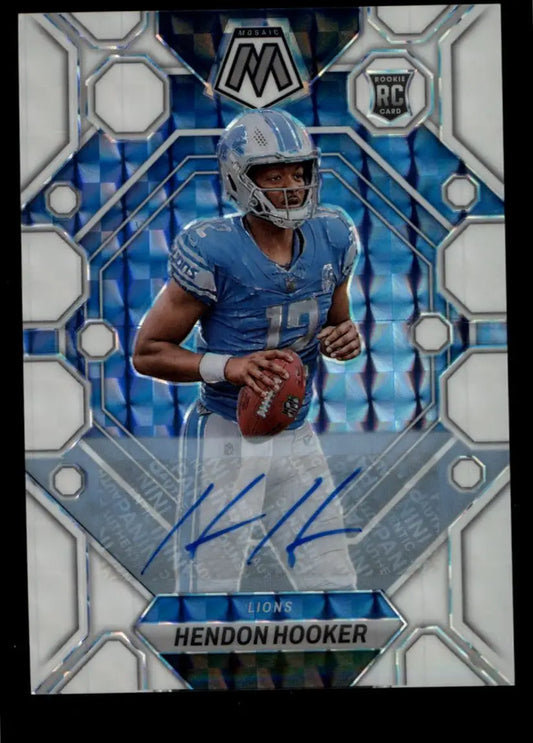 Hendon Hooker 2023 Mosaic White Auto #322 22/25 - Football Card Single