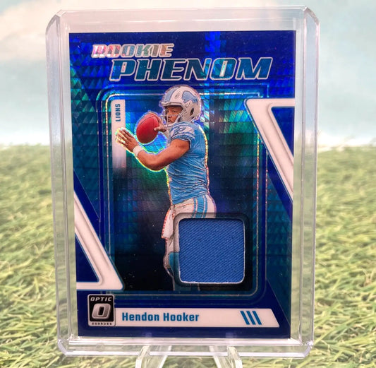 Hendon Hooker -2023 Panini Donruss Optic- Rookie Phenom Blue Hyper Relic -#RP-HH - Football Card Single