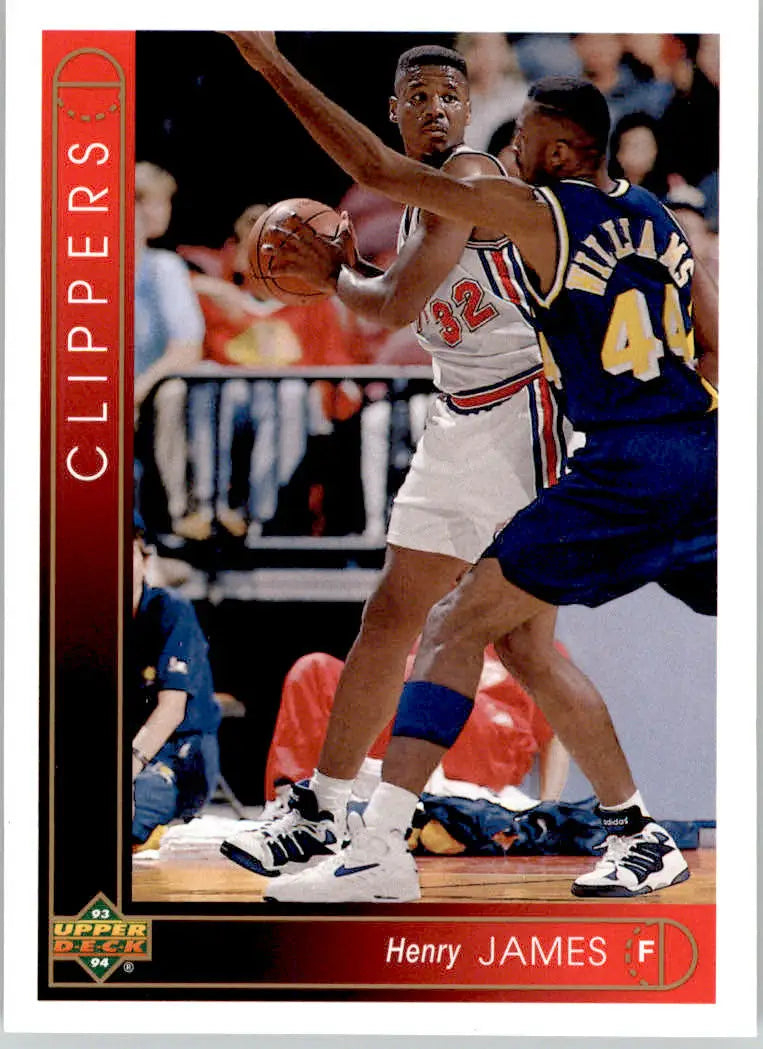 Henry James - 1993-94 Upper Deck - #377 - Basketball - Basketball Card Single