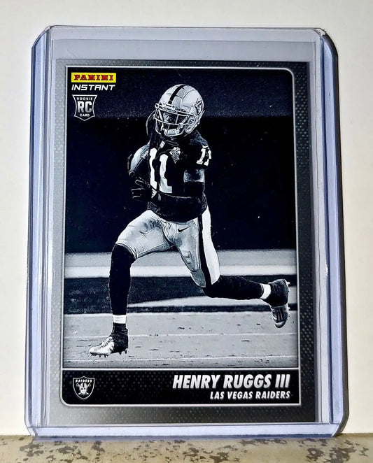 Henry Ruggs III 2020 Panini NFL #27 Black and White Rookies Raiders 1 of 518 - Football Card Single