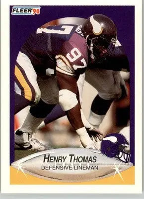 Henry Thomas - 1990 Fleer Update - #U-95 - Football - Football Card Single