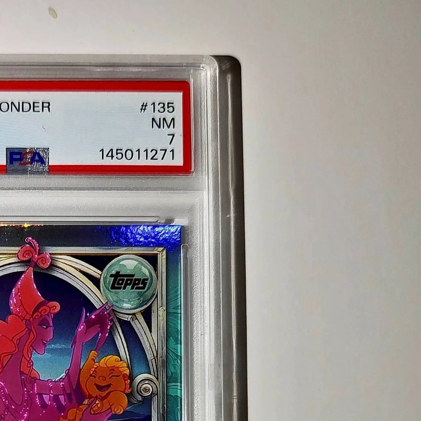 Hera 2025 Topps Disney Wonder #135 Diamond Card Hercules PSA 7 - Non-Sports Card Single
