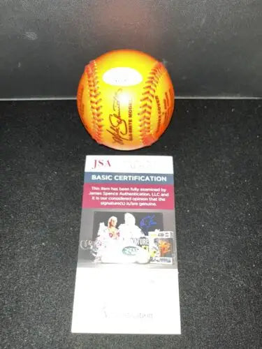 Herb Washington Autographed Baseball Oakland A’s with JSA certification for baseball cards