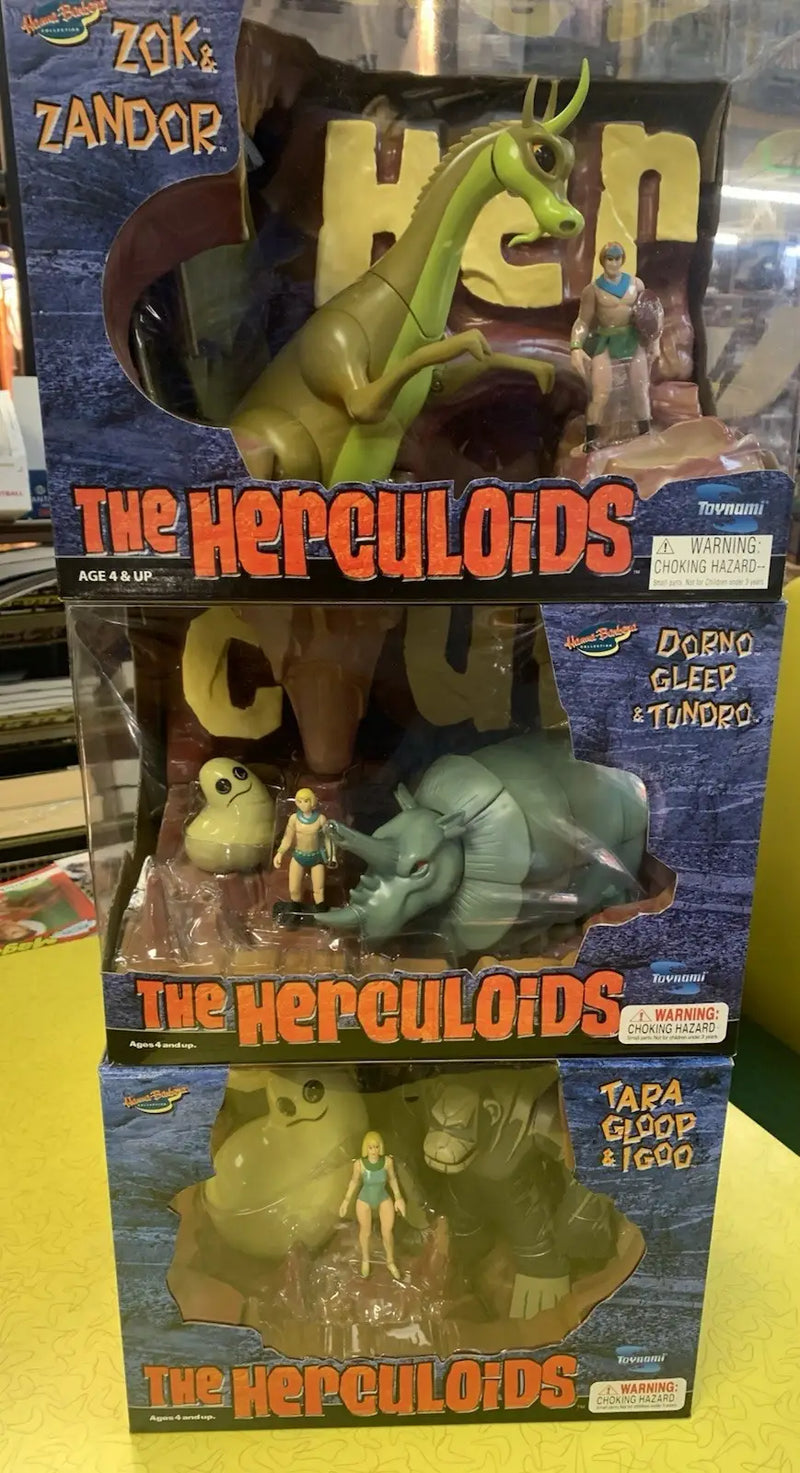 Stacked Herculoids action figures box set in sealed deluxe box set from 2003 Toynami