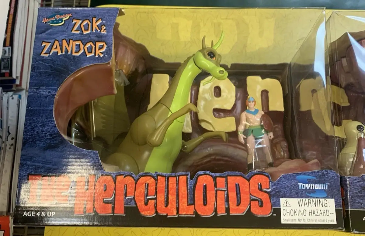 Herculoids action figures box set featuring Zok and Zandor in sealed deluxe box set from 2003