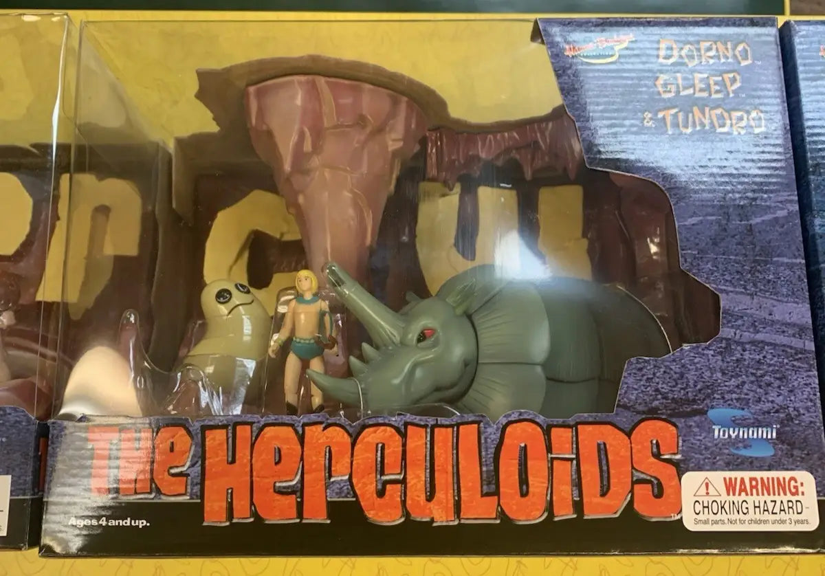 Herculoids action figures box set from the 2003 deluxe boxed toynami collection