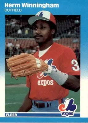 Herm Winningham - 1987 Fleer Update - #U-130 - Baseball - Baseball Card Single