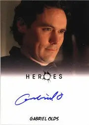Autographed Heroes Archives card of Gabriel Olds as Agent Taub with headshot