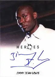Autographed Heroes Archives Autograph Card of Jimmy Jean-Louis as The Haitian
