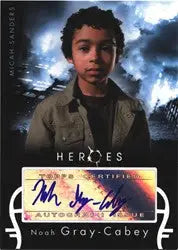 Autographed trading card of Noah Gray-Cabey as Micah with a dramatic sky backdrop