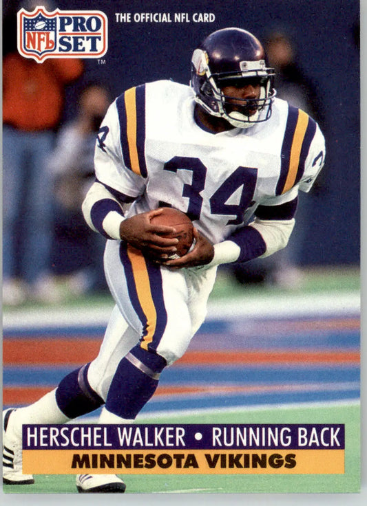 Herschel Walker - 1991 Pro Set - #576 - Football - Football Card Single