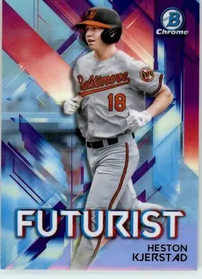 Heston Kjerstad - 2021 Bowman - #FUT-HK - Chrome Futurist Baseball - Baseball Card Single