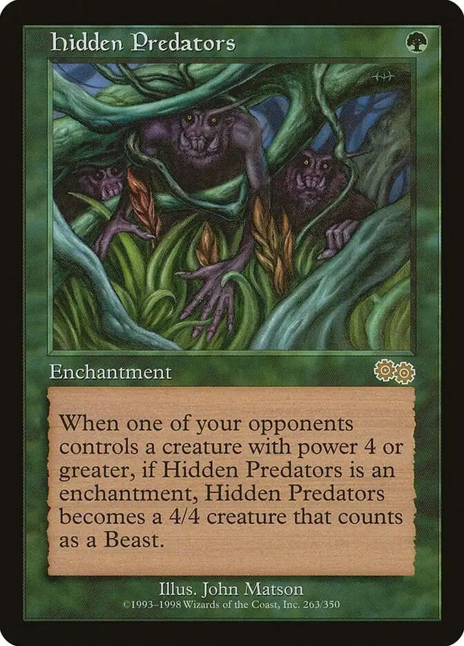 Hidden Predators - Urza’s Saga - 263 - MP Magic: The Gathering - Magic Card Single