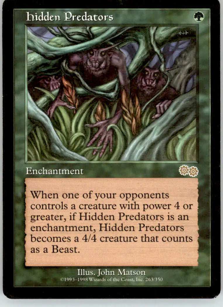 Hidden Predators - Urza’s Saga - 263 - MP Magic: The Gathering - Magic Card Single