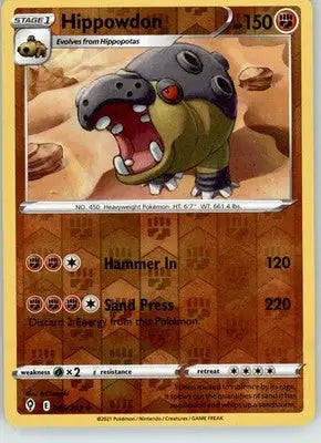 Hippowdon - Evolving Skies - 085/203 - Reverse Holo LP Pokemon - Pokémon Card Single