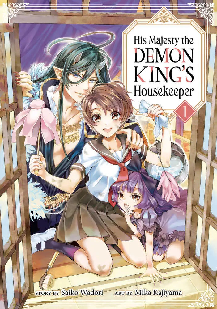 Manga cover art for His Majesty Demon Kings Housekeeper Graphic Novel Volume 01 featuring demon kings