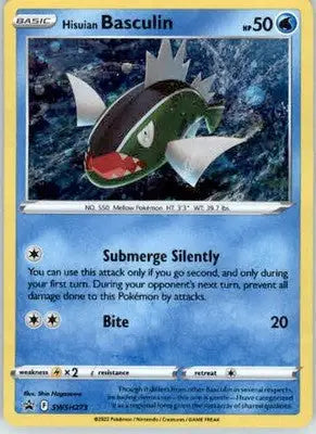 Hisuian Basculin - Cosmos Holo - Sword & Shield Promo - SWSH273 - Holofoil LP - Pokémon Card Single