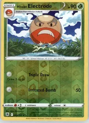 Hisuian Electrode - SWSH10: Astral Radiance - 003/189 - Reverse Holo LP - Pokémon Card Single