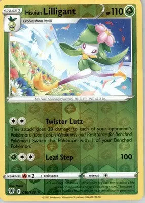 Hisuian Lilligant - SWSH10: Astral Radiance - Reverse Holo LP - #016/189 - Pokémon Card Single