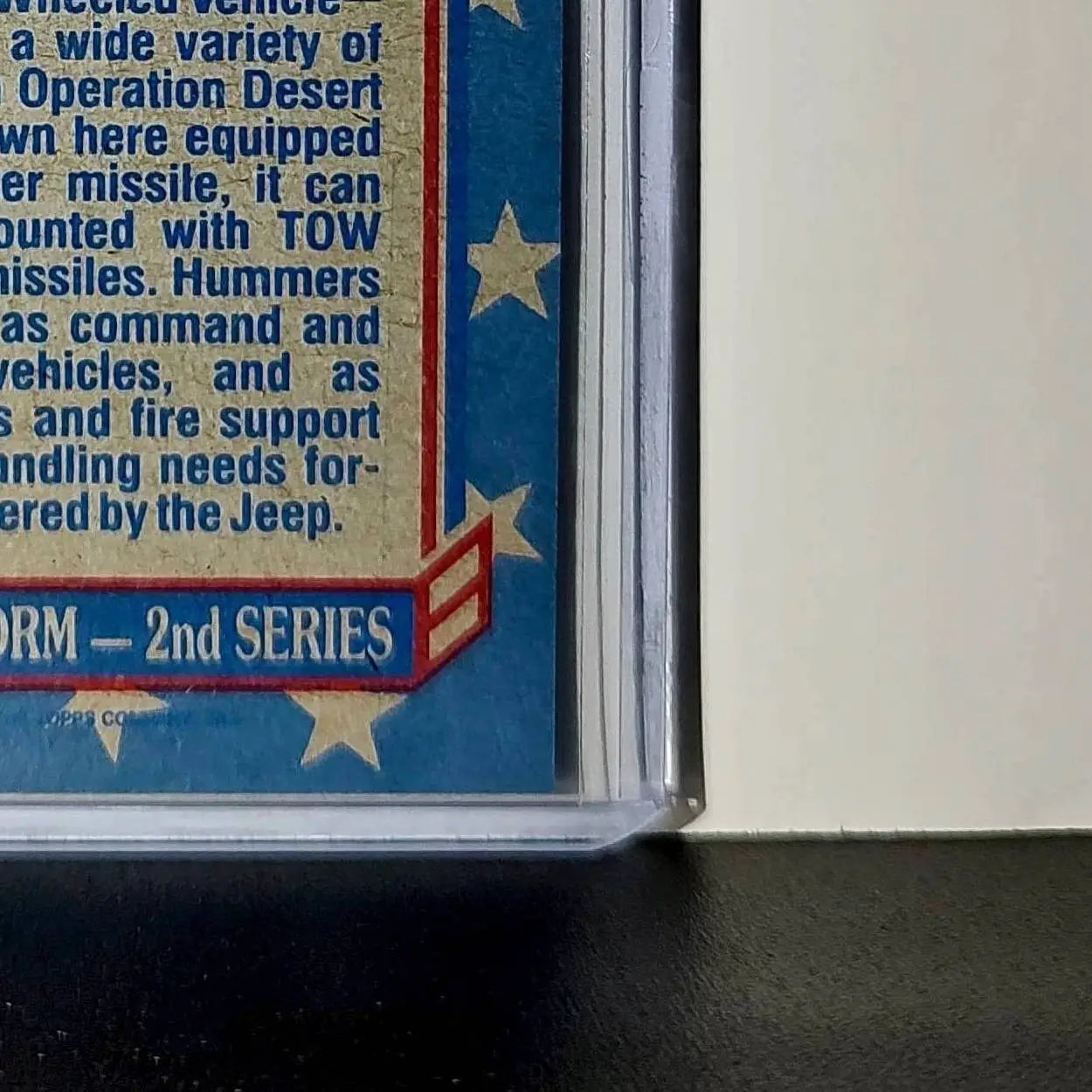 HMMWV – The Hummer 1991 Topps Desert Storm #99 Card