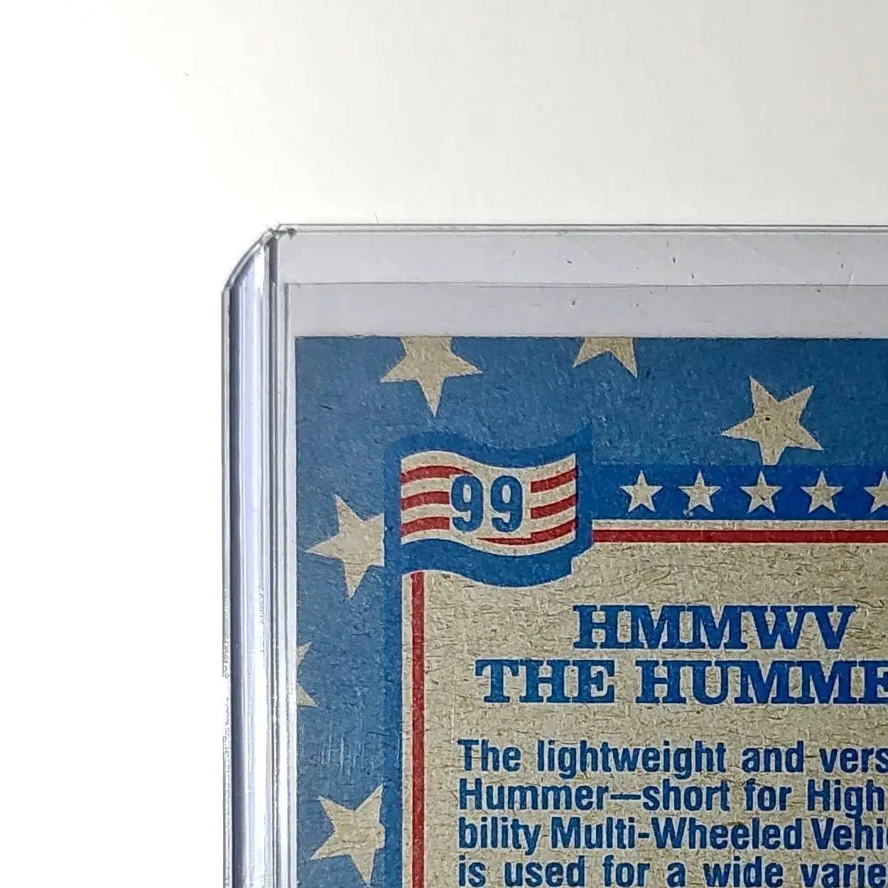 HMMWV – The Hummer 1991 Topps Desert Storm #99 Card