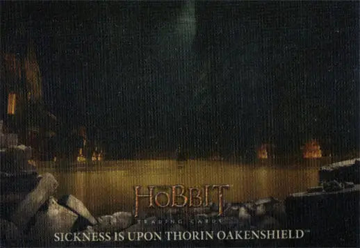 Movie poster for The Hobbit featuring Thorin Oakenshield on trading cards