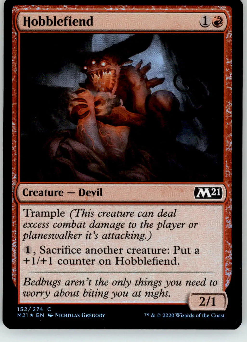 Hobblefiend - Core Set 2021 - 152 - Foil NM Magic: The Gathering