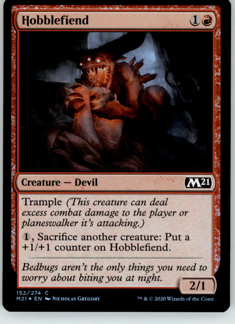 Hobblefiend - Core Set 2021 - 152 - Foil NM Magic: The Gathering