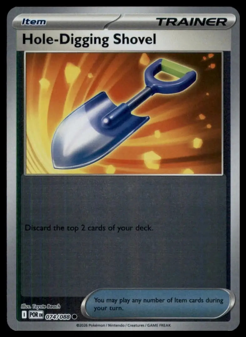 Hole Digging Shovel 074/088 Mega Evolution Perfect Order Holo Common Pokemon