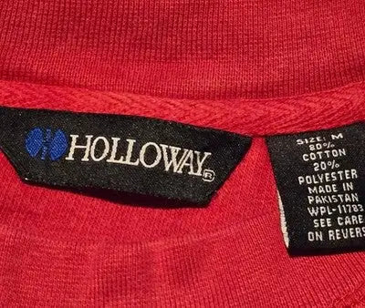 Holloway Sweatshirt Mens M McCook Bison Crewneck Pullover Red Collegiate - Apparel