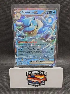 Holo Blastoise ex - 009/165 Double Rare Scarlet & Violet 151 Pokemon TCG - Pokémon Card Single