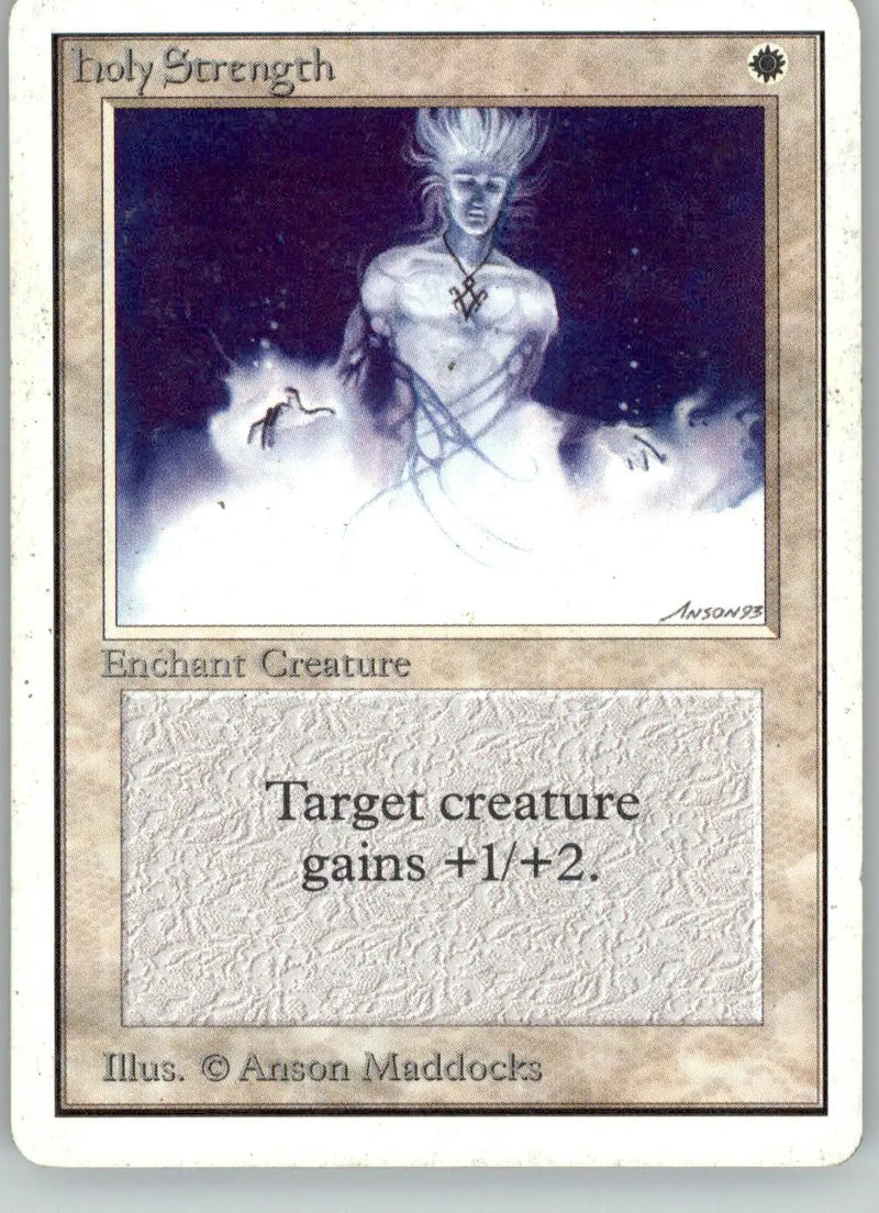 Holy Strength - Unlimited Edition - MP Magic: The Gathering - Magic Card Single