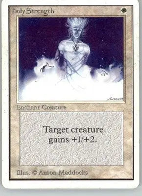 Holy Strength - Unlimited Edition - MP Magic: The Gathering - Magic Card Single