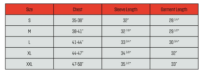 Size chart for Topps Homage 1981 Black Hoodie with chest and sleeve measurements