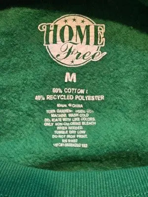 Home Free Sweatshirt Unisex M Green Holiday Crewneck Feeling Jolly in Georgia - Apparel